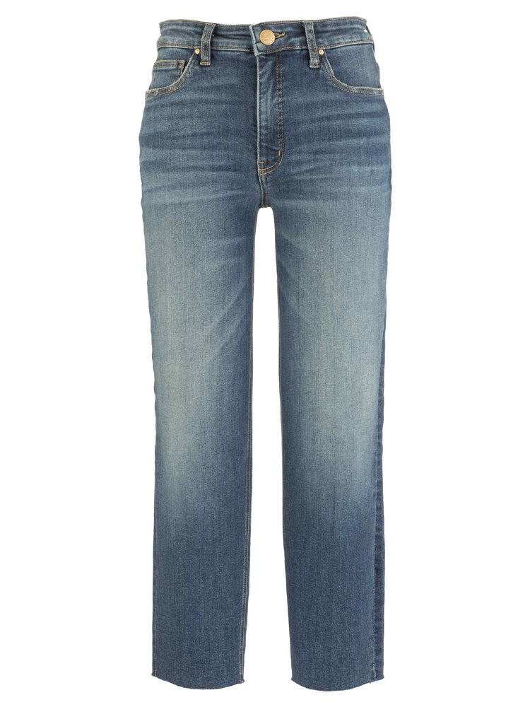 Medium wash mom jean