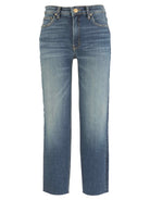 Medium wash mom jean