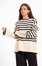 Oversized striped sweater 