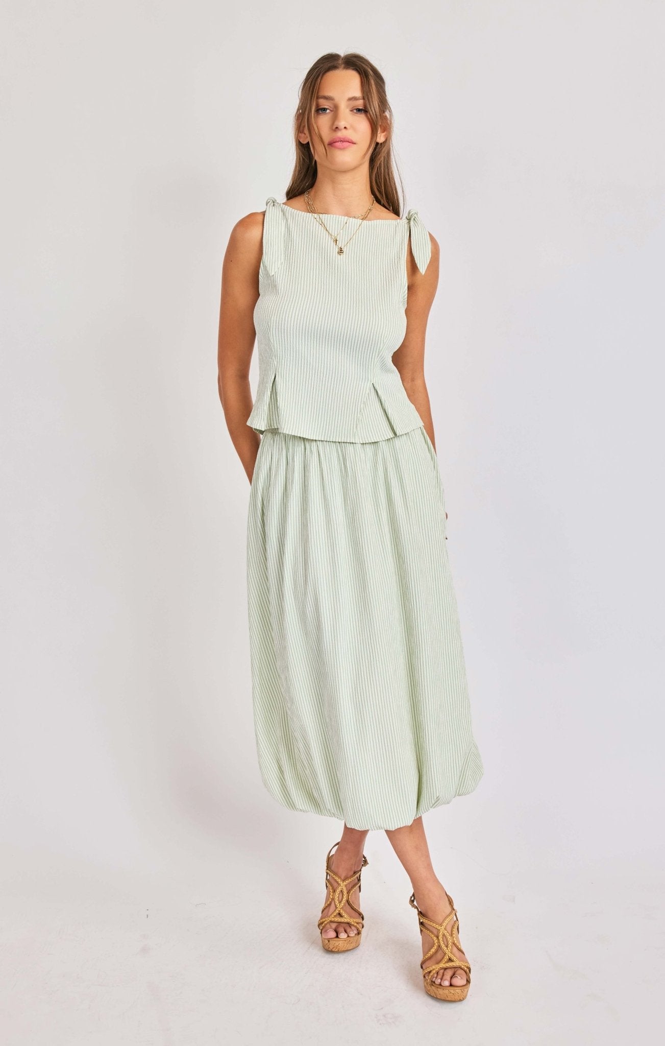 See Me Bubble Midi Skirt - happenstance.