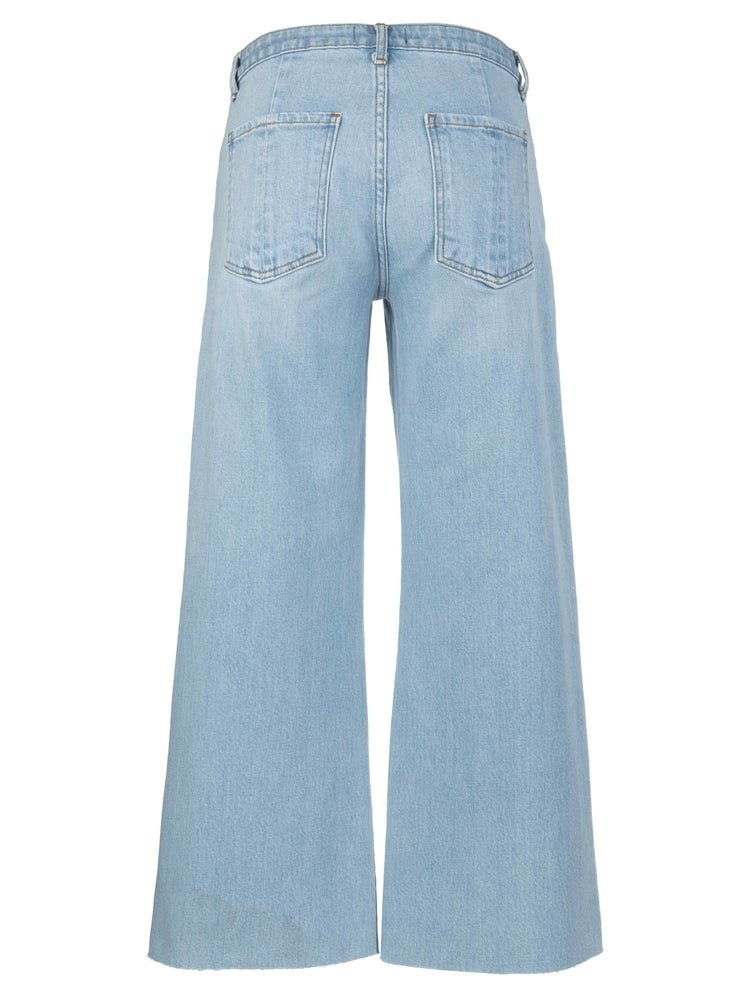 KUT from the Kloth - Meg High Rise Wide Leg Exposed Button - Tone - happenstance.