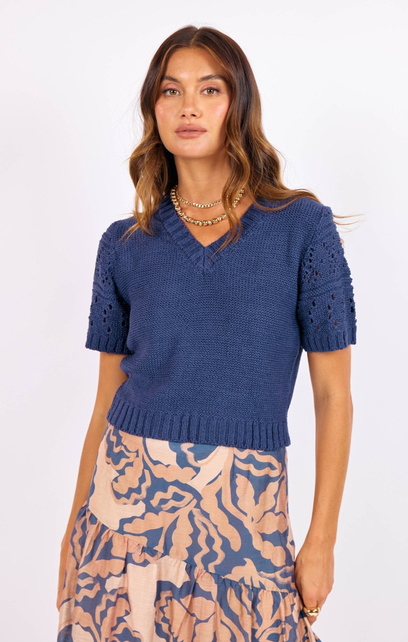 Janice Short Sleeve Sweater - happenstance.