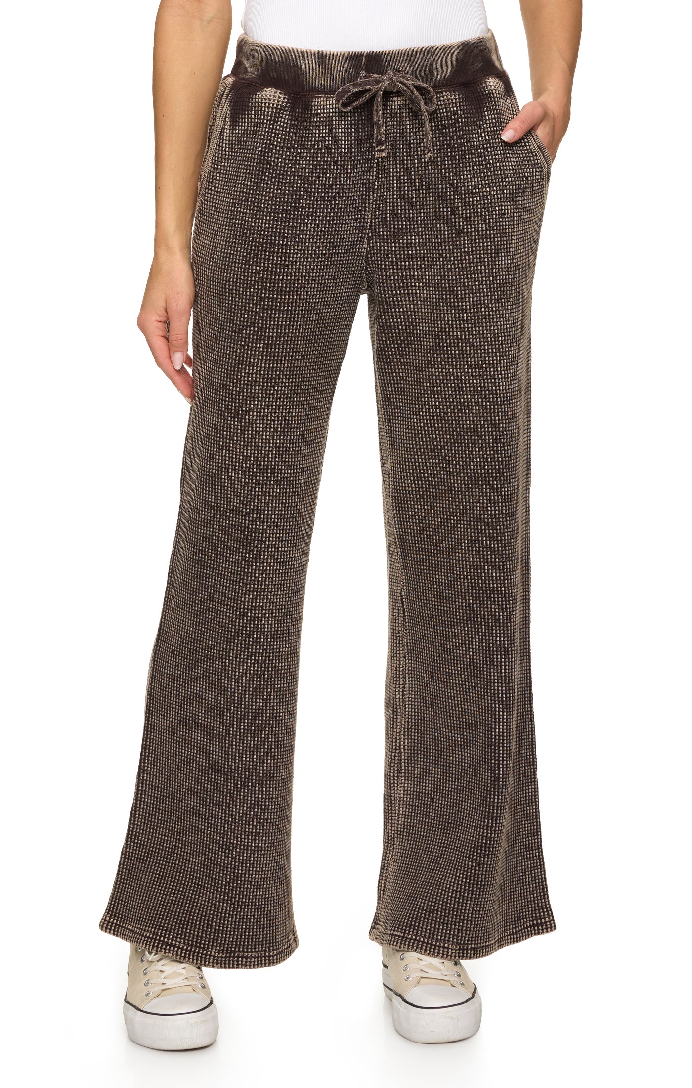 Brown drawstring sweatpants 