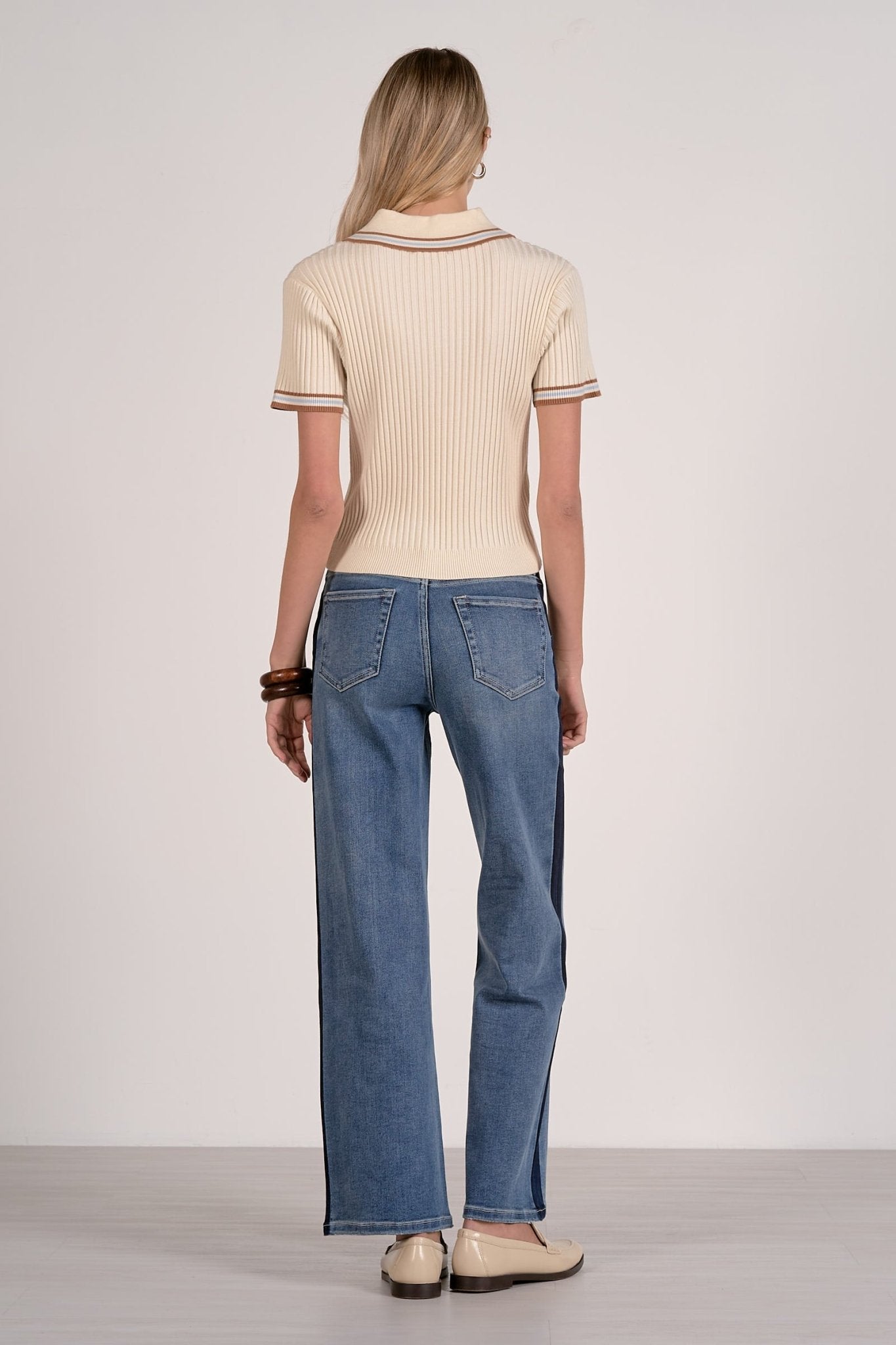 Ribbed Polo Sweater - happenstance.