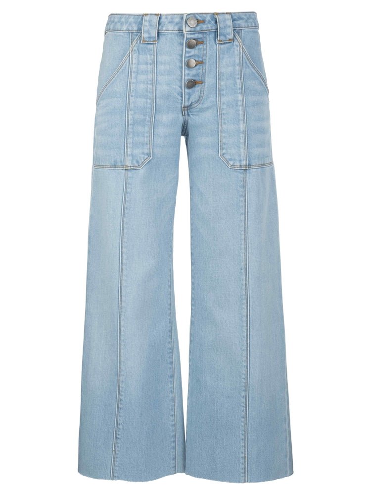 KUT from the Kloth - Meg High Rise Wide Leg Exposed Button - Tone - happenstance.