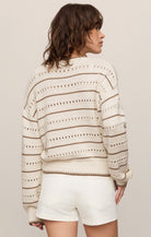 Z Supply - Darby Stripe Sweater - Sandstone - happenstance.