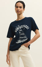 Z Supply - Bon Voyage Graphic Boyfriend Tee - happenstance.