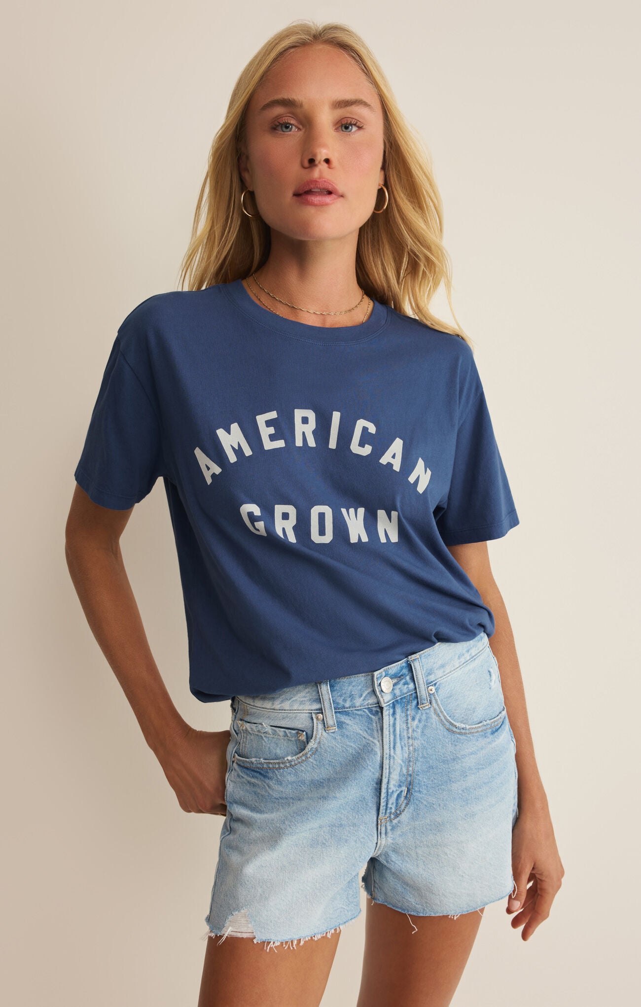 Z Supply - American Boyfriend Tee - True Navy – happenstance.